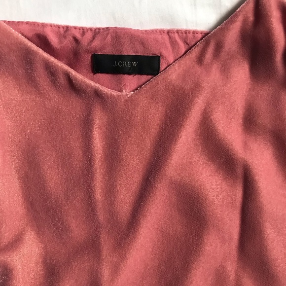 J Crew pink velvet Peplum camisole Petite 6 - Picture 3 of 5